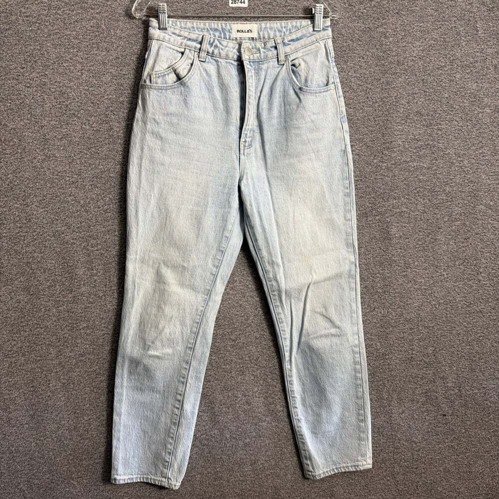Rollas Jeans Women's Size 29 Light Wash Blue Denim Duster High Rise Slim Jeans